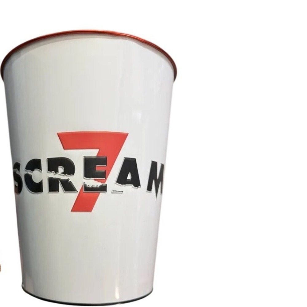 Scream 7 Ghostface Popcorn Bucket 130oz Snapco Metal Collectible Horror Movie
